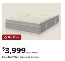 Dormez Vous Kingsdown Duet Impresario Mattress Queen Mattress offer