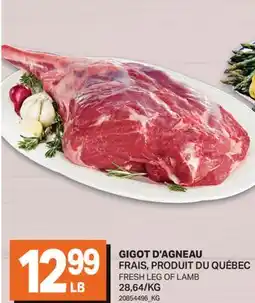 L'Intermarché GIGOT D'AGNEAU | FRESH LEG OF LAMB offer