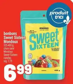 Metro Mondoux sweet sixteen candies offer