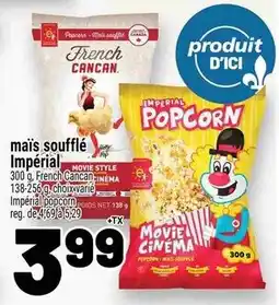 Metro French Cancan mais soufflé Imperial offer