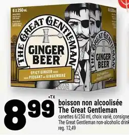 Metro The Great Gentleman ginger beer offer