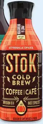 Walmart STŌK cold brew black coffee or cappuccino offer