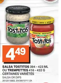 L'Intermarché SALSA, 394 - 423 ML OU TREMPETTES, 416 - 432 G | SALSA OR DIPS offer