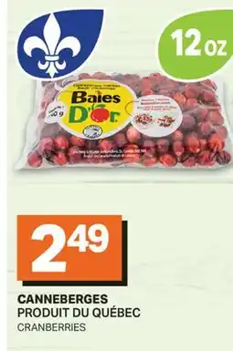 L'Intermarché CANNEBERGES | CRANBERRIES offer