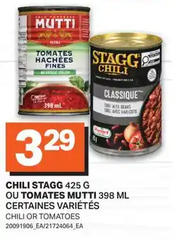 L'Intermarché CHILI, 425 G, TOMATES, 398 ML | CHILI OR TOMATOES offer