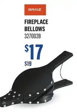 Canac Fireplace Bellows offer
