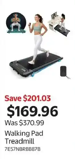 Walmart Walking Pad Treadmill offer
