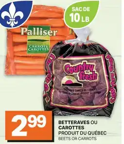 L'Intermarché BETTERAVES OU CAROTTES | BEETS OR CARROTS, SAC DE 10 LB offer