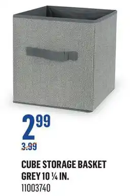 Canac Cube Storage Basket Grey 10 1/4 in offer