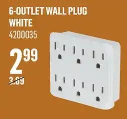 Canac 6-OUTLET WALL PLUG WHITE offer