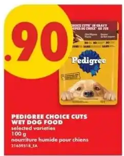 No Frills Pedigree choice cuts wet dog food offer