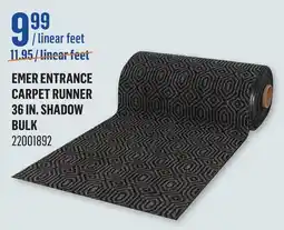 Canac EMER ENTRANCE CARPET RUNNER 36 IN. SHADOW BULK offer