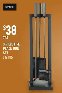 Canac 3-Piece Fireplace Tool Set offer