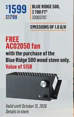 Canac Wood Stove offer
