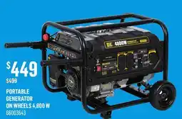 Canac Portable Generator on Wheels offer