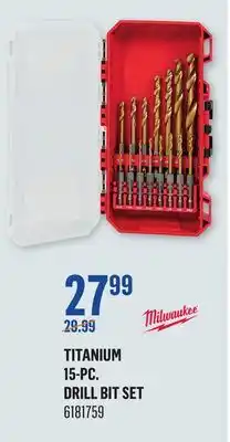 Canac Titanium 15-Pc. Drill Bit Set offer