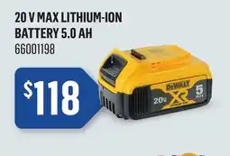 Canac 20 V MAX Lithium-Ion Battery 5.0 Ah offer