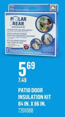 Canac Patio Door Insulation Kit offer