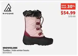 Sports Experts RIPZONE SNOWGLOBE Toddler / kids winter boots offer
