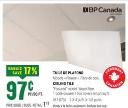 BMR TUILE DE PLAFOND offer