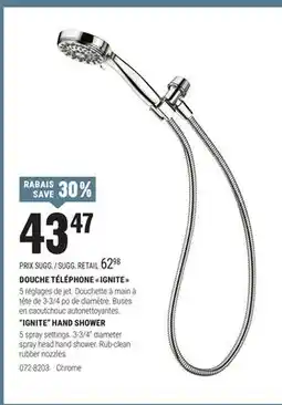 BMR DOUCHE TÉLÉPHONE  IGNITE  offer