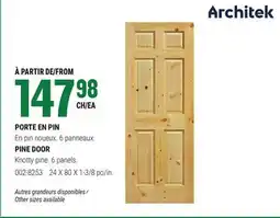 BMR PORTE EN PIN offer