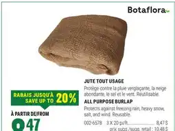 BMR JUTE TOUT USAGE offer