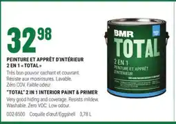 BMR PEINTURE ET APPRÊT D'INTÉRIEUR 2 EN 1 TOTAL offer