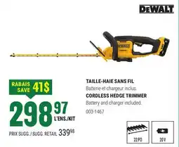 BMR TAILLE-HAIE SANS FIL offer