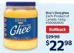 Walmart Brar's pure desi ghee offer