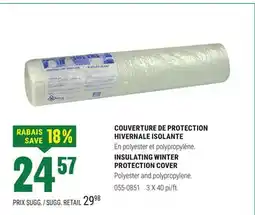 BMR COUVERTURE DE PROTECTION HIVERNALE ISOLANTE offer