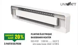 BMR PLINTHE ÉLECTRIQUE offer