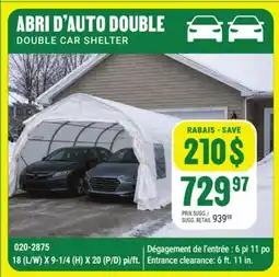 BMR ABRI D'AUTO DOUBLE offer