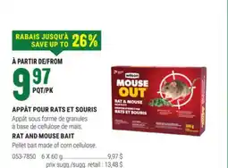 BMR APPÂT POUR RATS ET SOURIS offer