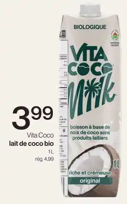 Avril Vita Coco lait de coco bio offer