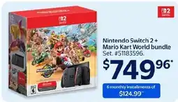 Walmart Nintendo Switch 2 Mario Kart World bundle offer