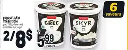 Metro YOGOURT SKYR IRRÉSISTIBLE |IRRÉSISTIBLE SKYR YOGURT offer