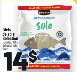 Metro FILETS DE SOLE SELECTION | SELECTION SOLE FILLETS offer