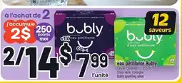 Metro EAU PÉTILLANTE BUBLY | BUBLY SPARKLING WATER offer
