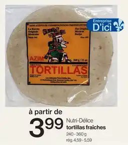 Avril tortillas fraîches offer