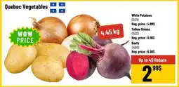 Mayrand Quebec Vegetables offer