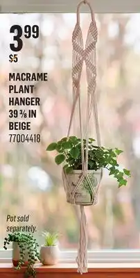 Canac Macrame Plant Hanger 39 3/8 in offer