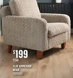 Canac Fluf Armchair Beige offer