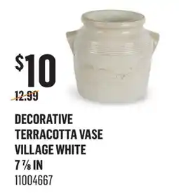 Canac Decorative Terracotta Vase Village White offer