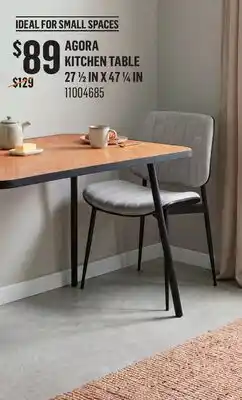 Canac Agora kitchen table 271/2inx47 1/4in offer