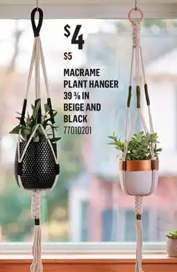 Canac Macrame Plant Hanger 39 3/8 in offer