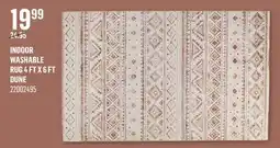 Canac Indoor Washable Rug 4ft x 6ft offer