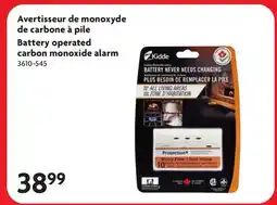 Home Hardware Battery operated carbon monoxide alarm offer