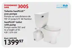 Home Hardware SaniPLUS toilet with pump offer