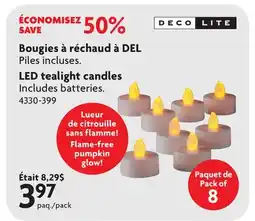 Home Hardware LED tealight candles offer